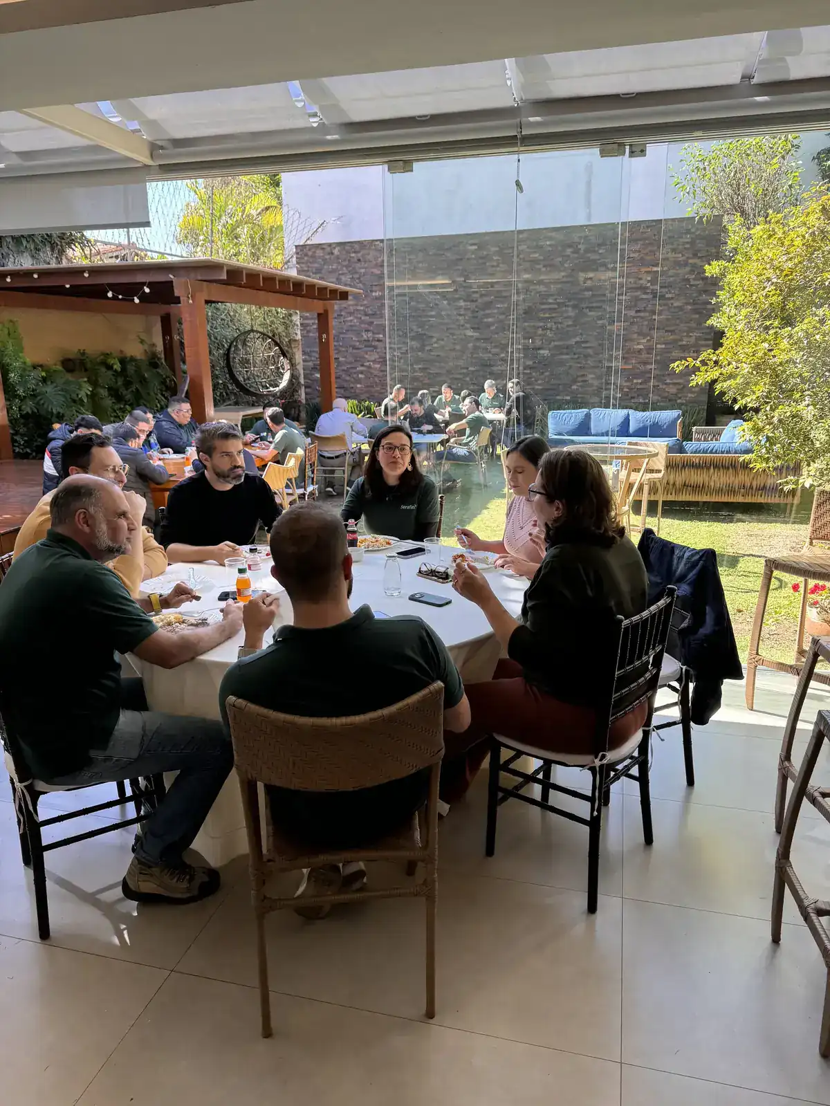 Evento corporativo no terraço da Casa Butantã 360